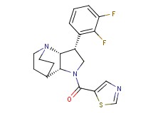 (3R*,3aR*,7aR*)-3-(2,3-difluorophenyl)-1-(1,3-thiazol-5-ylcarbonyl)octahydro-4,7-ethanopyrrolo[3,2-b]pyridine
