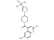 4-{[4-(4-tert-butyl-1H-1,2,3-triazol-1-yl)-1-piperidinyl]carbonyl}-6-methyl-2-quinolinol