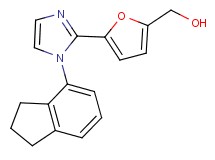 {5-[1-(2,3-dihydro-1H-inden-4-yl)-1H-imidazol-2-yl]-2-furyl}methanol