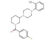 1-[1-(4-fluorobenzoyl)-3-piperidinyl]-4-(2-methylphenyl)piperazine