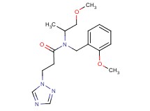 N-(2-methoxybenzyl)-N-(2-methoxy-1-methylethyl)-3-(1H-1,2,4-triazol-1-yl)propanamide