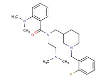 2-(dimethylamino)-N-[2-(dimethylamino)ethyl]-N-{[1-(2-fluorobenzyl)-3-piperidinyl]methyl}benzamide