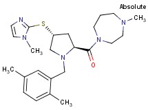 1-{(4R)-1-(2,5-dimethylbenzyl)-4-[(1-methyl-1H-imidazol-2-yl)thio]-L-prolyl}-4-methyl-1,4-diazepane