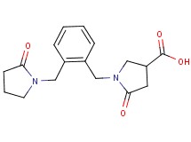 5-oxo-1-{2-[(2-oxopyrrolidin-1-yl)methyl]benzyl}pyrrolidine-3-carboxylic acid