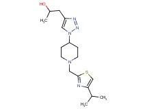 1-(1-{1-[(4-isopropyl-1,3-thiazol-2-yl)methyl]-4-piperidinyl}-1H-1,2,3-triazol-4-yl)-2-propanol trifluoroacetate (salt)
