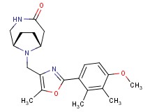 (1S*,6R*)-9-{[2-(4-methoxy-2,3-dimethylphenyl)-5-methyl-1,3-oxazol-4-yl]methyl}-3,9-diazabicyclo[4.2.1]nonan-4-one
