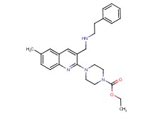 ethyl 4-(6-methyl-3-{[(2-phenylethyl)amino]methyl}-2-quinolinyl)-1-piperazinecarboxylate
