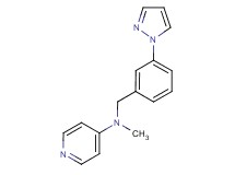 N-methyl-N-[3-(1H-pyrazol-1-yl)benzyl]-4-pyridinamine