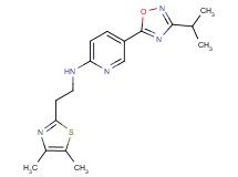 N-[2-(4,5-dimethyl-1,3-thiazol-2-yl)ethyl]-5-(3-isopropyl-1,2,4-oxadiazol-5-yl)-2-pyridinamine