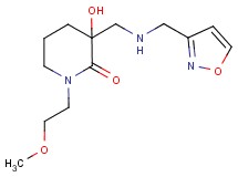 3-hydroxy-3-{[(isoxazol-3-ylmethyl)amino]methyl}-1-(2-methoxyethyl)piperidin-2-one