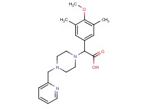 (4-methoxy-3,5-dimethylphenyl)[4-(pyridin-2-ylmethyl)piperazin-1-yl]acetic acid