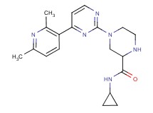 N-cyclopropyl-4-[4-(2,6-dimethyl-3-pyridinyl)-2-pyrimidinyl]-2-piperazinecarboxamide