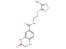 N-{2-[(4-methyl-1,2,5-oxadiazol-3-yl)oxy]ethyl}-3-oxo-1,2,3,4-tetrahydroquinoxaline-6-carboxamide