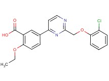 5-{2-[(2-chlorophenoxy)methyl]pyrimidin-4-yl}-2-ethoxybenzoic acid