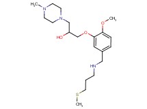 1-[2-methoxy-5-({[3-(methylthio)propyl]amino}methyl)phenoxy]-3-(4-methyl-1-piperazinyl)-2-propanol