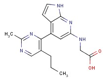 N-[4-(2-methyl-5-propylpyrimidin-4-yl)-1H-pyrrolo[2,3-b]pyridin-6-yl]glycine