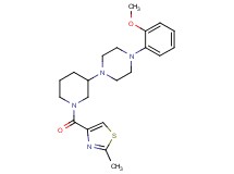 1-(2-methoxyphenyl)-4-{1-[(2-methyl-1,3-thiazol-4-yl)carbonyl]-3-piperidinyl}piperazine