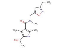 5-acetyl-N-[(3-ethylisoxazol-5-yl)methyl]-N,2,4-trimethyl-1H-pyrrole-3-carboxamide