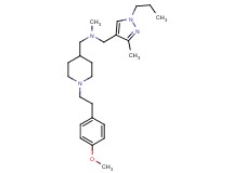 ({1-[2-(4-methoxyphenyl)ethyl]-4-piperidinyl}methyl)methyl[(3-methyl-1-propyl-1H-pyrazol-4-yl)methyl]amine
