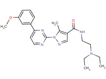N-[2-(diethylamino)ethyl]-1-[4-(3-methoxyphenyl)-2-pyrimidinyl]-5-methyl-1H-pyrazole-4-carboxamide
