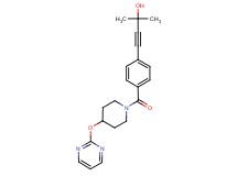 2-methyl-4-(4-{[4-(pyrimidin-2-yloxy)piperidin-1-yl]carbonyl}phenyl)but-3-yn-2-ol