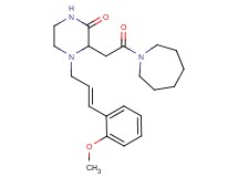 3-[2-(1-azepanyl)-2-oxoethyl]-4-[(2E)-3-(2-methoxyphenyl)-2-propen-1-yl]-2-piperazinone