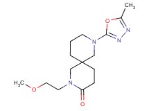 2-(2-methoxyethyl)-8-(5-methyl-1,3,4-oxadiazol-2-yl)-2,8-diazaspiro[5.5]undecan-3-one