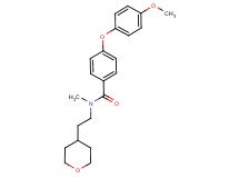 4-(4-methoxyphenoxy)-N-methyl-N-[2-(tetrahydro-2H-pyran-4-yl)ethyl]benzamide