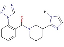 3-(1H-imidazol-2-yl)-1-[2-(1H-1,2,4-triazol-1-yl)benzoyl]piperidine
