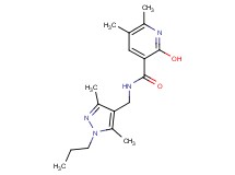 N-[(3,5-dimethyl-1-propyl-1H-pyrazol-4-yl)methyl]-2-hydroxy-5,6-dimethylnicotinamide