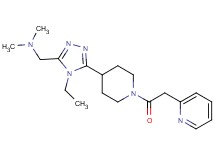 ({4-ethyl-5-[1-(pyridin-2-ylacetyl)piperidin-4-yl]-4H-1,2,4-triazol-3-yl}methyl)dimethylamine