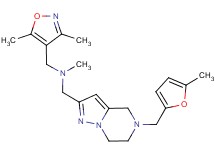 1-(3,5-dimethyl-4-isoxazolyl)-N-methyl-N-({5-[(5-methyl-2-furyl)methyl]-4,5,6,7-tetrahydropyrazolo[1,5-a]pyrazin-2-yl}methyl)methanamine