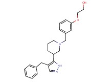 2-(3-{[3-(4-benzyl-1H-pyrazol-5-yl)piperidin-1-yl]methyl}phenoxy)ethanol