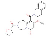 10-(3,4-dihydro-2(1H)-isoquinolinylcarbonyl)-9-methoxy-3-(tetrahydro-2-furanylcarbonyl)-2,3,4,5-tetrahydropyrido[1,2-d][1,4]diazepin-7(1H)-one