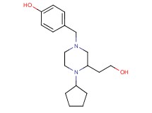 4-{[4-cyclopentyl-3-(2-hydroxyethyl)-1-piperazinyl]methyl}phenol