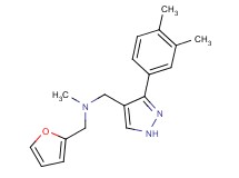 1-[3-(3,4-dimethylphenyl)-1H-pyrazol-4-yl]-N-(2-furylmethyl)-N-methylmethanamine
