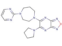 5-[4-(2-pyrimidinyl)-1,4-diazepan-1-yl]-6-(1-pyrrolidinyl)[1,2,5]oxadiazolo[3,4-b]pyrazine