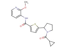 5-[1-(cyclopropylcarbonyl)-2-pyrrolidinyl]-N-(2-methoxy-3-pyridinyl)-2-thiophenecarboxamide
