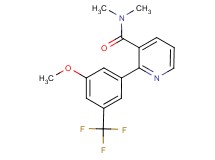 2-[3-methoxy-5-(trifluoromethyl)phenyl]-N,N-dimethylnicotinamide