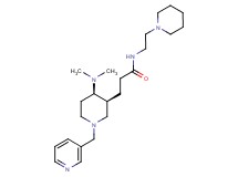 3-[(3S*,4R*)-4-(dimethylamino)-1-(3-pyridinylmethyl)-3-piperidinyl]-N-[2-(1-piperidinyl)ethyl]propanamide