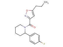 2-(4-fluorophenyl)-1-[(5-propyl-3-isoxazolyl)carbonyl]piperidine