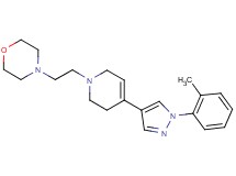 4-{2-[4-[1-(2-methylphenyl)-1H-pyrazol-4-yl]-3,6-dihydropyridin-1(2H)-yl]ethyl}morpholine