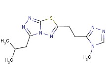 3-isobutyl-6-[2-(4-methyl-4H-1,2,4-triazol-3-yl)ethyl][1,2,4]triazolo[3,4-b][1,3,4]thiadiazole
