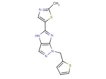 5-(2-methyl-1,3-thiazol-5-yl)-1-(2-thienylmethyl)-1,4-dihydroimidazo[4,5-c]pyrazole