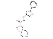 N-[(2-phenyl-1,3-oxazol-4-yl)methyl]-2,8-diazaspiro[4.5]decane-3-carboxamide dihydrochloride
