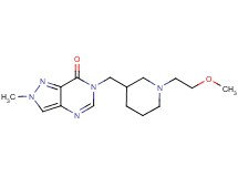 6-{[1-(2-methoxyethyl)-3-piperidinyl]methyl}-2-methyl-2,6-dihydro-7H-pyrazolo[4,3-d]pyrimidin-7-one