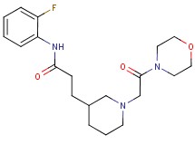 N-(2-fluorophenyl)-3-[1-(2-morpholin-4-yl-2-oxoethyl)piperidin-3-yl]propanamide