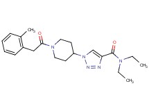 N,N-diethyl-1-{1-[(2-methylphenyl)acetyl]-4-piperidinyl}-1H-1,2,3-triazole-4-carboxamide