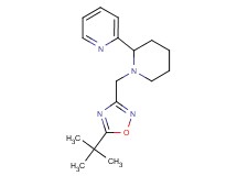2-{1-[(5-tert-butyl-1,2,4-oxadiazol-3-yl)methyl]-2-piperidinyl}pyridine