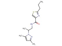N-[2-(3,5-dimethyl-1H-pyrazol-1-yl)propyl]-2-propyl-1,3-thiazole-4-carboxamide